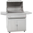 Blaze Traditional Freestanding 32" Charcoal Grill Stainless Steel Overall Look