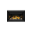 36 Inch Napoleon Ascent Linear Series-BL36NTE-1-Direct Vent Gas Fireplace with Beach Fire Kit and Mineral Rock and Premium Surround