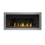 46 Inch Napoleon Ascent Linear Series-BL46NTEA-Direct Vent Gas Fireplace with Clear Glass Beads and Stainless Steel Surround