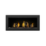 38 Inch Napoleon Vector-LV38N-1-Series Direct Vent Gas Fireplace with Topaz Glass Embers and Standard Barrier Black