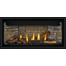 Napoleon Ascent Linear Premium-BLP42NTE-Direct Vent Gas Fireplace with Split Oak Log Kit and Ledgestone Decorative