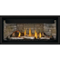 Napoleon Ascent Linear Premium-BLP42NTE-Direct Vent Gas Fireplace with Birch Log kit and Ledgestone Decorative