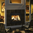 Outdoor Lifestyle Twilight 36" Indoor/Outdoor See-Through Gas Fireplace Shown With Standard Exterior Front