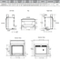 Outdoor Lifestyle Twilight 36" Indoor/Outdoor See-Through Gas Fireplace Actual Dimensions