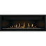 56 Inch Napoleon Ascent Linear Premium-BLP56NTE-Direct Vent Gas Fireplace with Clear Glass Beads