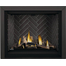 Napoleon Altitude X Series-AX42NTE-Direct Vent Gas Fireplace with Driftwood Log set and Westminster Grey Herringbone