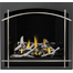 Napoleon Altitude X Series-AX36NTE-Direct Vent Gas Fireplace with Whitney Front, Arched Metal, Arched Satin Nickel and Birch Log Kit