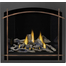 Napoleon Altitude X Series-AX36NTE-Direct Vent Gas Fireplace with Whitney Front, Arched Metal and Arched Burnished Brass and Driftwood Log Set