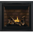 36 Inch Napoleon Altitude Series-A36-Direct Vent Gas Fireplace with Split Oak Log Set, Newport Decorative Panel, and Zen Front