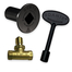 The Dante Universal Gas Key design fits both 1/4″ and 5/16″ gas valve stems
