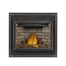Napoleon Ascent X 36" Direct Vent Gas Fireplace-GX36NTR-1 with Sandstone Standard and Scalloped Wrought Iron Decorative Panel