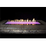 Carol Rose Coastal Collection Linear 60" Outdoor Fire Pit with multi color led