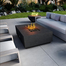 Firegear 76" Stainless Steel Sanctuary 76 Fire Table | SAN176 In Use in Outdoor Patio