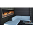 Barbara Jean Collection 72" Single-Sided Linear Outdoor Fireplace OFP7972S1 in See-Through Style with Surround