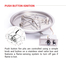 HPC Round Bowl FPPK Series Push-Button Ignition Fire Pit Insert | xxx-PENTAxxFPPK-FLEX-xx Description