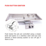HPC H-Burner FPPK Series Push-Button Ignition Fire Pit Insert | TOR-FPPKxxXxx-H-FLEX-xx Description