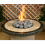 Tumbled Extra Large Gray Lava Stones in a Fire Table