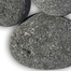 Tumbled Extra Large Gray Lava Stones Close Up View