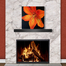 Stiletto Cutback Fireplace Door in Rustic Black