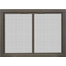 Mesh Masonry Fireplace Door in Oil Rubbed Bronze with square handles