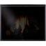 Odyssey Fireplace Door shown with Black Glass