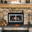Forged Steel Laramie Zero Clearance Fireplace Door in clear natural finish
