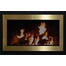 Portland Willamette Broadway Reveal Fireplace Door for prefab fireplaces in Satin Black and Polished Brass