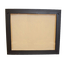 Fixed Panel masonry fireplace door for see through fireplaces - shown in matte black with bronze tempered glass
