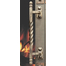 The Architectural handle style is exclusive to the Ancient masonry fireplace door!