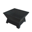 Square Steel Fire Pit with fire pit grate