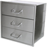 15 Inch Deep Solaire Wide 3 Drawer Set