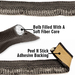 5/8" tadpole gasket with soft fabric core
