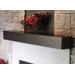 Steel Mantel Shelf 24 Inch in matte black