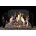 Real Fyre Contemporary Fyreback in Black Porcelain Stainless Steel