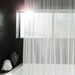 Brite Pearl Grey Serenity Mesh Shower Curtain