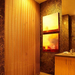 Satin Gold Serenity Mesh Shower Curtain