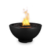 38" Salamanca Concrete Gas Fire Pit in Black Finish