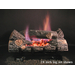 Evening Embers See-Thru Vent-Free Log Set with Single Burner