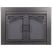 Alexander Masonry Fireplace Door in Hammered Black FInish - Shown WITHOUT 2" Riser Bar Installed at the bottom