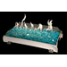 RealFyre Fyre Glass See-Thru Contemporary Gas Set with Reflective Gold Fyre Glass