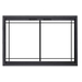 Temco Stradella Inside Fit Zero Clearance Fireplace Door With Window Pane