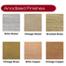CMC Custom Metal Company Anodized Frame Color Samples