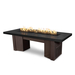 The Outdoor Plus Alameda Rectangular Powder Coated Metal Fire Table