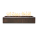 The Outdoor Plus Eaves Rectangular Hammered Copper Fire Pit