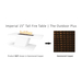 The Outdoor Plus Imperial Rectangular 15" Tall Hammered Copper Fire Table