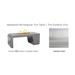 The Outdoor Plus Maywood Rectangular Stainless Steel Fire Table