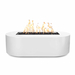 The Outdoor Plus Bispo Rectangular Powder Coated Metal Fire Pit