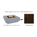 The Outdoor Plus Cabo Square Hammered Copper Fire Pit