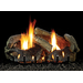 White Mountain Hearth Stacked Aged Oak Refractory Log Set (LS-24SRAO) with Vent-Free Slope Glaze Burner System (VFSR-24)