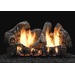 White Mountain Hearth Super Charred Oak 24" Gas Log Set (LS24C2S) with Vent-Free Slope Glaze Burner System (VFSR-24)